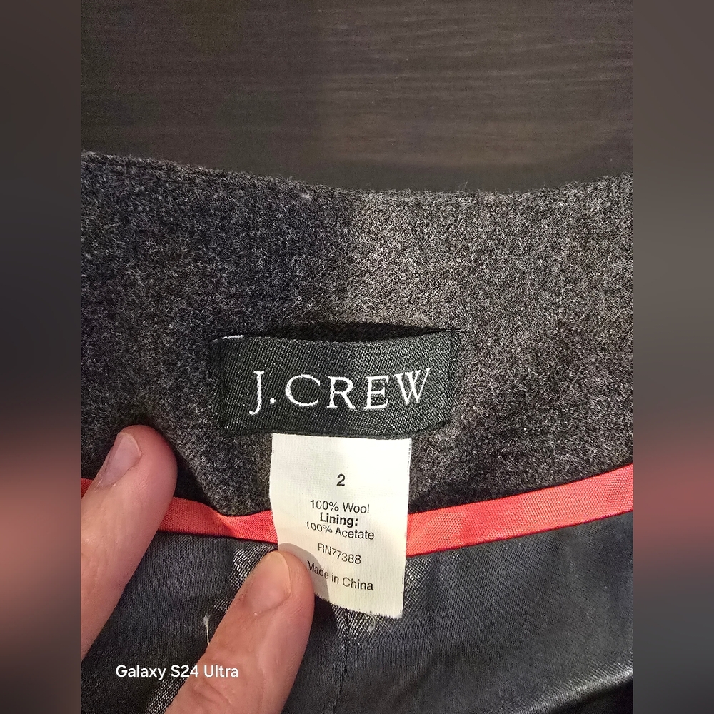 J. Crew Charcoal Ruffle Blazer - Picture 4 of 4